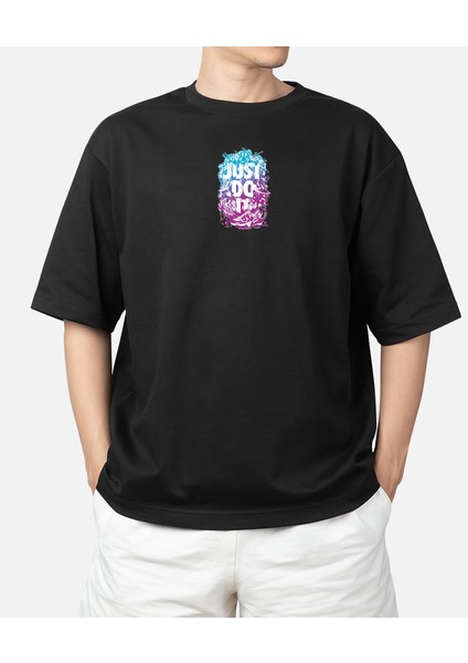 Wedday Just Do It Oversize Pamuklu T-Shirt WEDS16