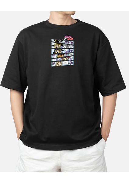 Wedday Japon Anime Jojo Oversize Pamuklu T-Shirt WEDS15