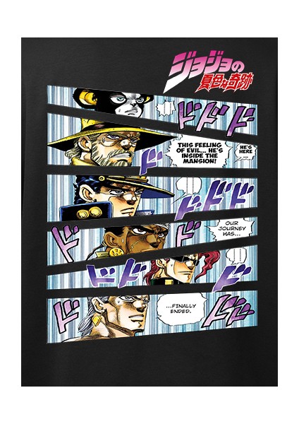 Wedday Japon Anime Jojo Oversize Pamuklu T-Shirt WEDS15 modelleri