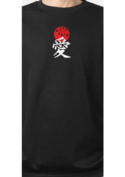 Wedday Naruto Gaara Kanji Oversize Pamuklu T-Shirt WEDS14 fırsatları