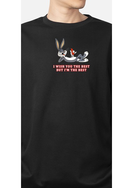 Wedday Bugs Bunny Sevimli Tavşan Tasarım Baksılı T-Shirt Weds1