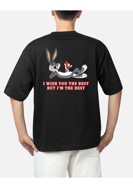 Wedday Bugs Bunny Sevimli Tavşan Tasarım Baksılı T-Shirt Weds1