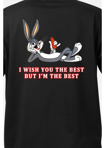 Wedday Bugs Bunny Sevimli Tavşan Tasarım Baksılı T-Shirt Weds1