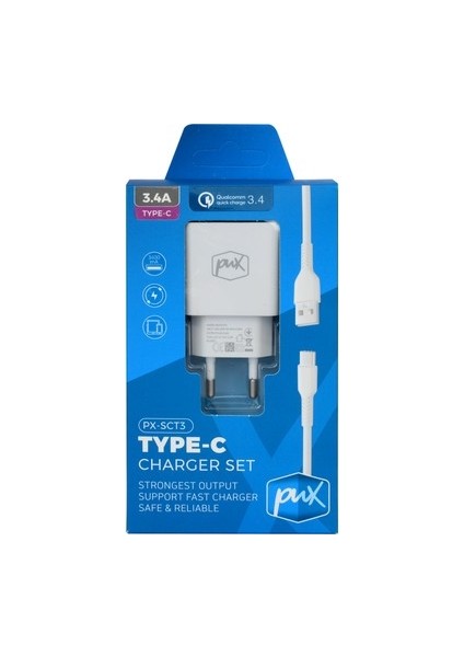 3.4A Type-C Ev Tipi Şarj Seti
