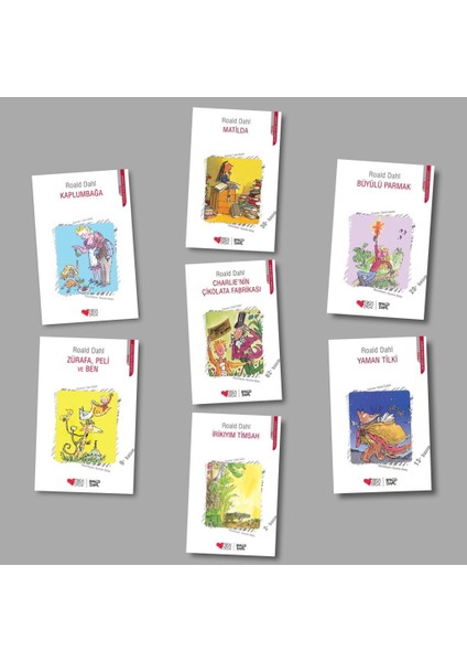 Matilda - Büyülü Parmak - Yaman Tilki - Irikıyım Timsah - Charlie'nin Çikolata Fabrikası +2 Kitap