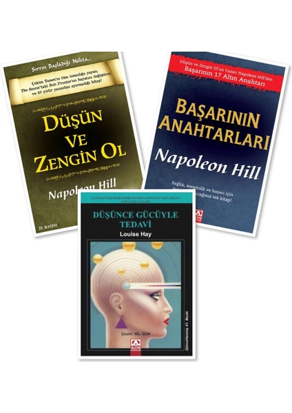 Düşün ve Zengin Ol - Başarının Anahtarları - Düşünce Gücüyle Tedavi - Napoleon Hill - Louise L. Hay