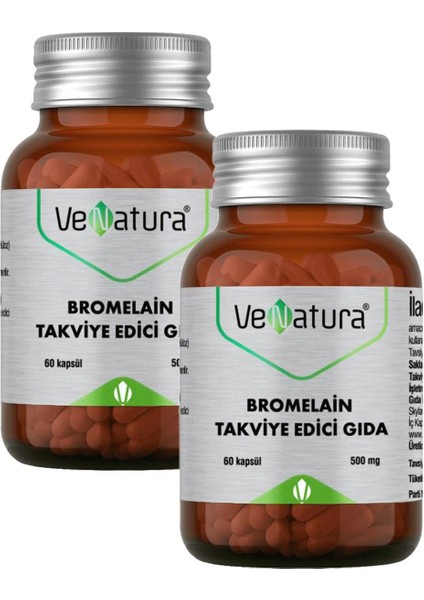 Bromelain 60 Kapsül 2 Adet