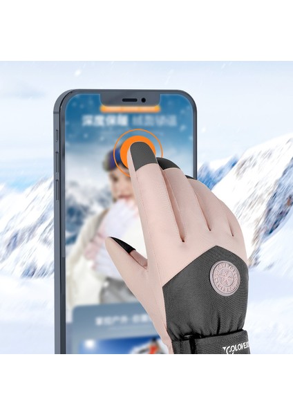 Kadın Kışlık Dış Mekan Yastıklı Kalınlaştırılmış Sıcak Eldiven (Yurt Dışından) modelleri