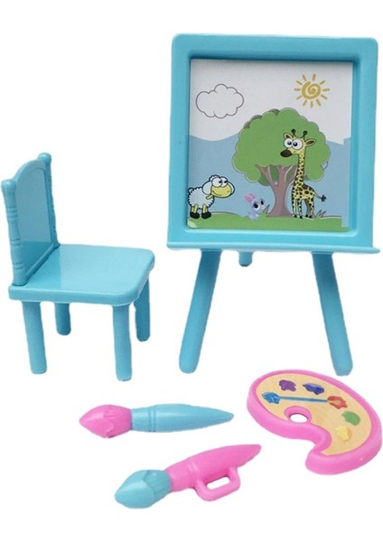 Dollhouse Mini Çizim Tahtası 1/12 Bjd Bebek Dekor Aksesuarları Yaratıcı Oyuncak