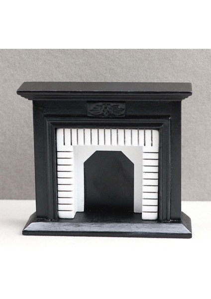 1/12 Ölçekli Bebek Evi Minyatür Şömine Bebek Evi Dekorasyonu Küçük ve Beyaz fırsatları