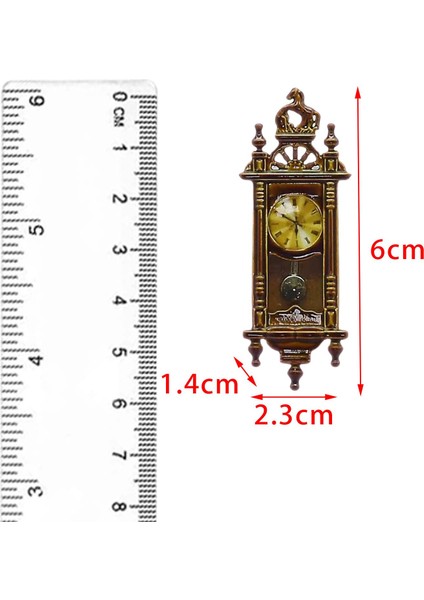 Dollhouse Pendulum Clock Minyatür 1/12 3-6 Yaşında Oyun (Yurt Dışından) indirimleri