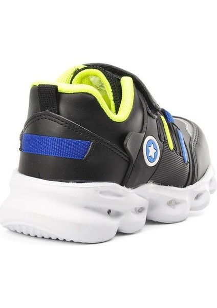 Kids PK22-1352 Patik Spor Siyah Sarı fırsatları