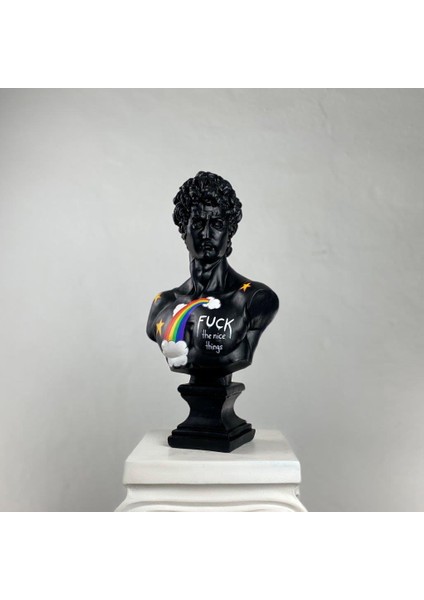 David 'f*** The Nice Things' Dekoratif Heykel, Pop Art Roma Yunan Heykelleri