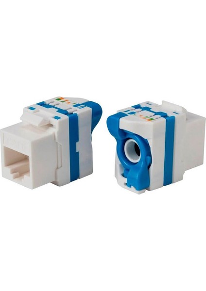 Cat6 Utp Keystone Jack 180 Derece Çevirmeli Tip - 1 Adet