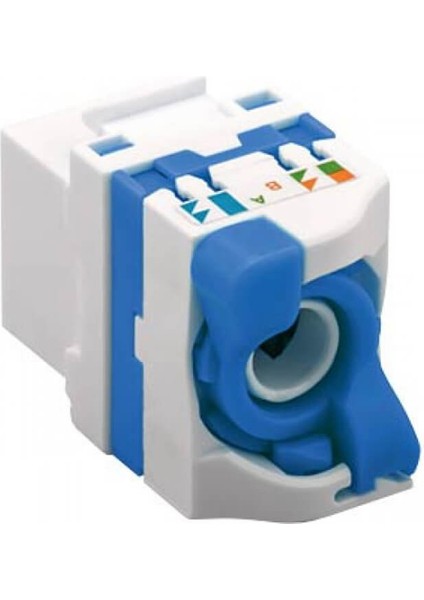 Cat6 Utp Keystone Jack 180 Derece Çevirmeli Tip - 1 Adet