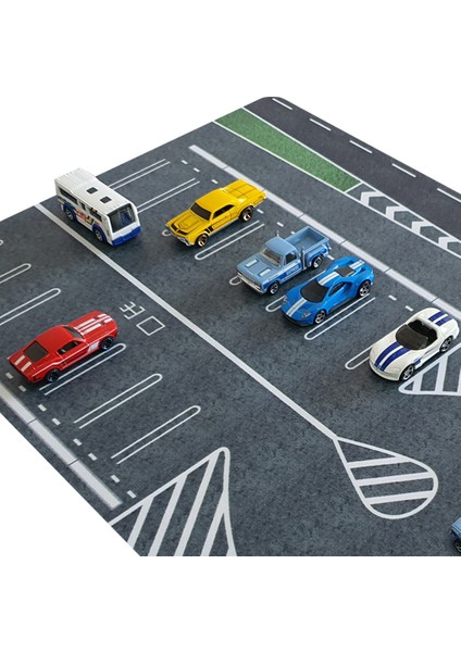 1:64 Ölçek Araçlar Için Otopark Zemini