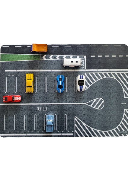 1:64 Ölçek Araçlar Için Otopark Zemini