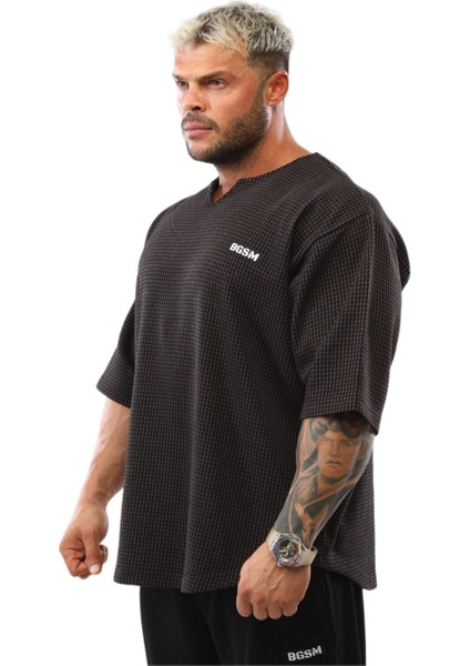 Oversize Kalın T-Shirt Antrenman Üstü Bgsm 3327