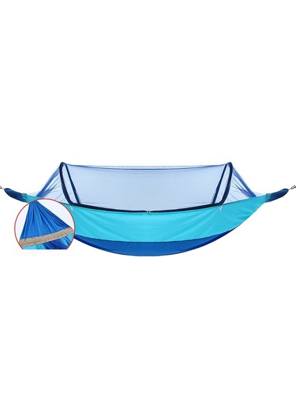 Tek-Devriye Karşıtı Gök Mavisi Için Anti-Mosquito Hamak (Yurt Dışından)
