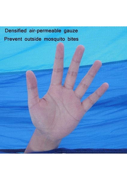 Tek-Devriye Karşıtı Gök Mavisi Için Anti-Mosquito Hamak (Yurt Dışından)