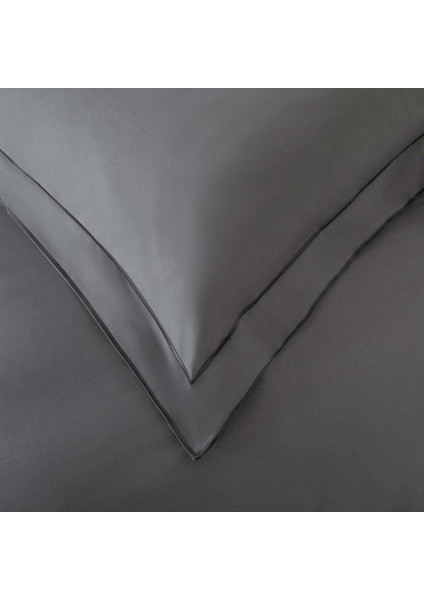 Farah Nevresim Seti 230X220 cm Koyu Gri