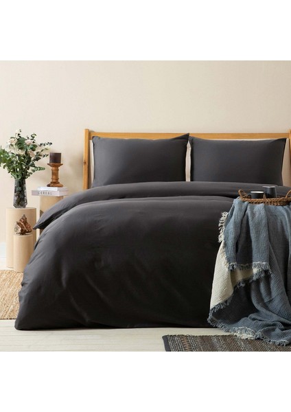 Alana Nevresim Seti 200X220 cm Antrasit