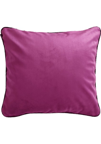 Biyeli Kırlent Yastık Kılıfı Lila 44 x 44 cm fiyatları
