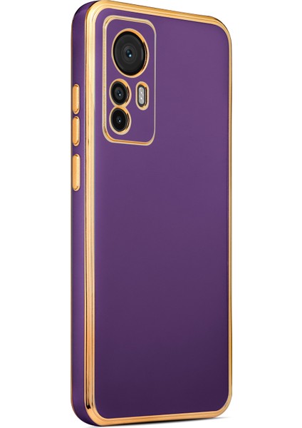 Xiaomi Mi 12T Kılıf Parlak Kenarlı Laser Bark Silikon