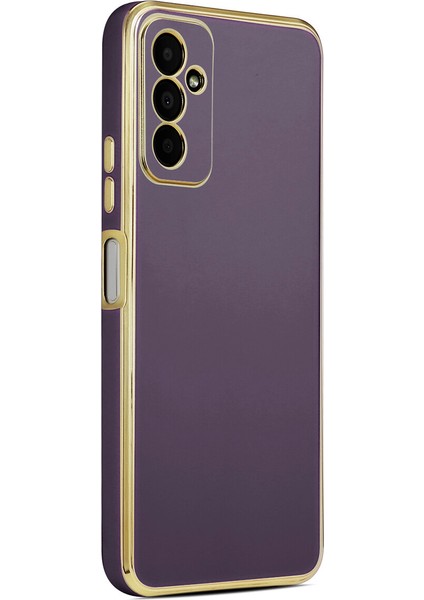 Samsung Galaxy M23 Kılıf Parlak Kenarlı Laser Bark Silikon