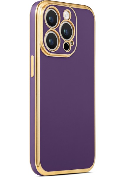Apple Iphone 14 Pro Kılıf Parlak Kenarlı Laser Bark Silikon