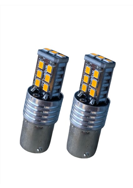 Tek Duy 15 LED Stop,sinyal, Geri Vites Ampulü 93 Tip turuncu