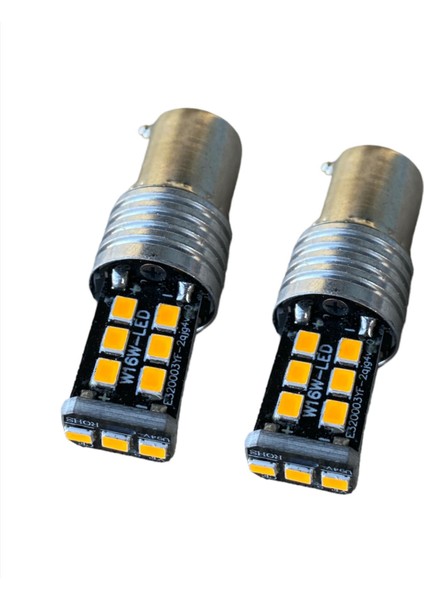 Tek Duy 15 LED Stop,sinyal, Geri Vites Ampulü 93 Tip turuncu