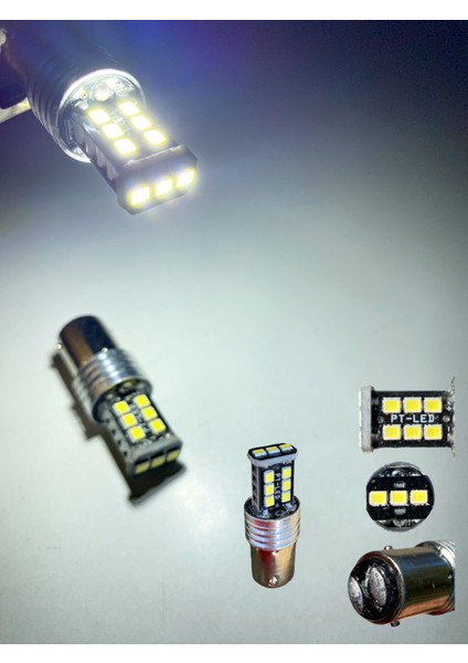 Çift Duy 15 LED Stop,sinyal, Geri Vites Ampulü 1016 Tip Beyaz