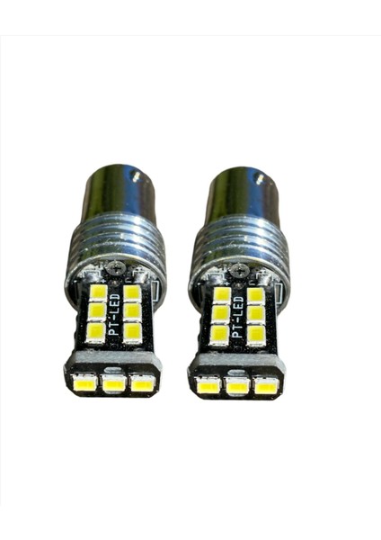 Çift Duy 15 LED Stop,sinyal, Geri Vites Ampulü 1016 Tip Beyaz modelleri