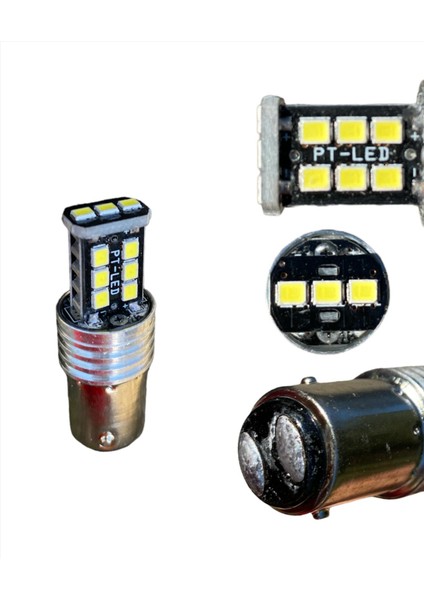Çift Duy 15 LED Stop,sinyal, Geri Vites Ampulü 1016 Tip Beyaz indirimleri