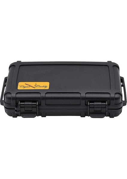 5 Xl 60 Ring Siyah Travel Humidor Puro Kutusu