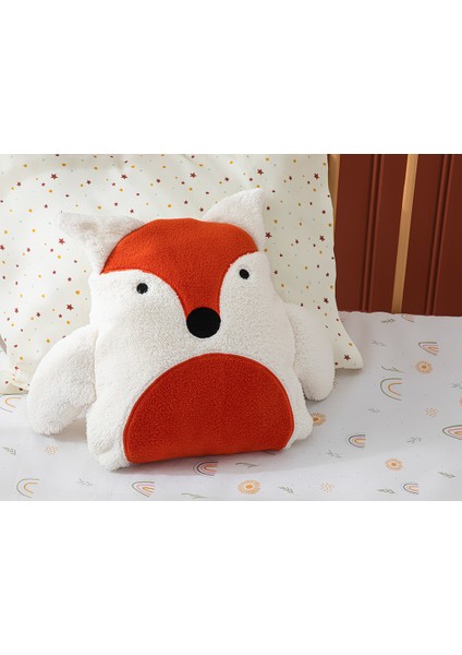 Tilki Polyester Bebe Battaniye 80X110 cm Ekru