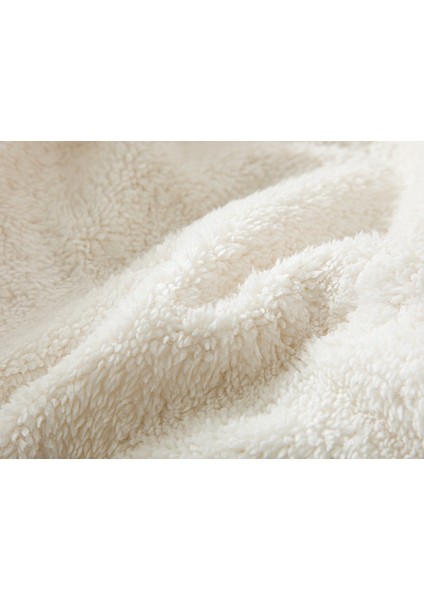 Tilki Polyester Bebe Battaniye 80X110 cm Ekru
