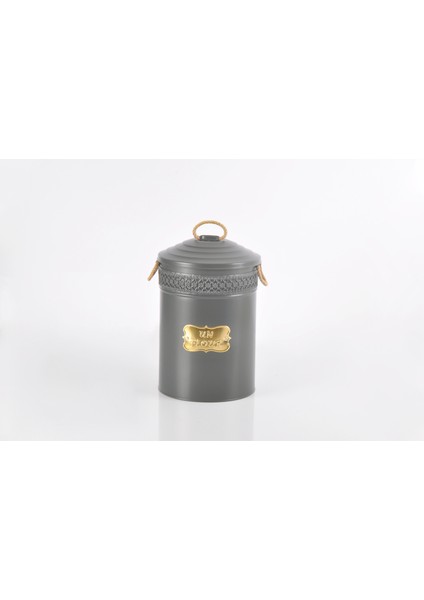 Metal 5 Litre Un Bakliyat Kovası Antrasit