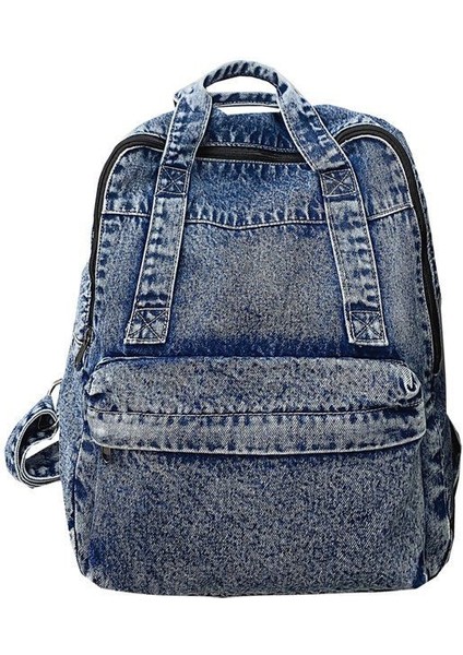 Denim Omuz Sırt Çantası (Yurt Dışından)