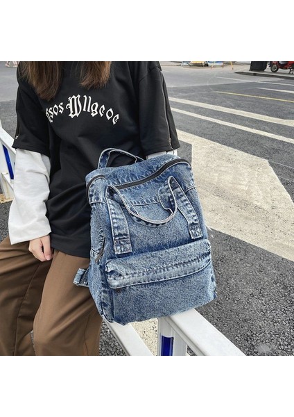 Denim Omuz Sırt Çantası (Yurt Dışından) fırsatları