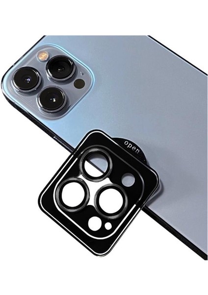 Apple iPhone 12 Pro Max Uyumlu Cl-09 ​​​​kamera Lens Koruyucu Kolay Takma Aparatlı