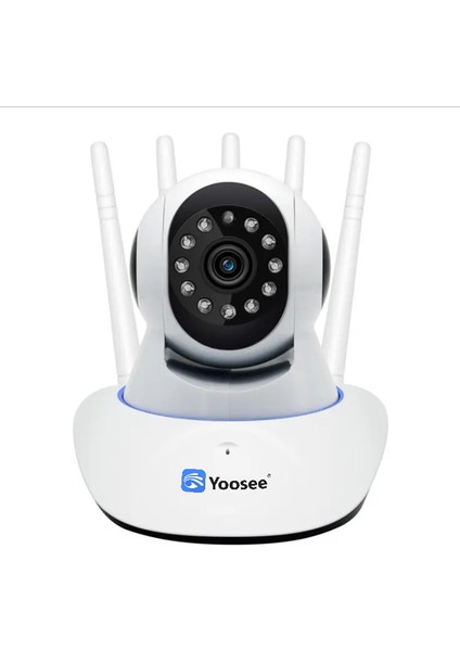 Kablosuz Full Hd 1080P Wifi Ip 5 Antenli Kablosuz 355° Bebek Izleme Güvenlik Kamerası