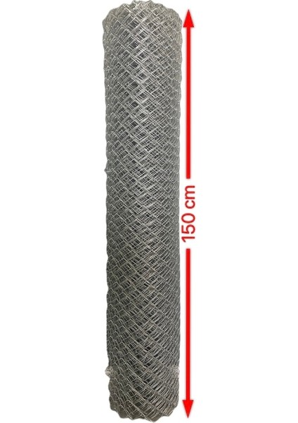 Cihan Çit Galvanizli Örgü Tel Bahçe Çiti - 2,50 mm Kalınlık 65X65 Göz Aralığı H:150 cm L:10 Metre