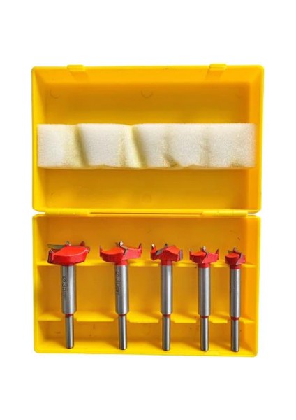Rekotools-5 Parça Menteşe Açma Freze Matkap Uç Kutulu 15 20 25 30 35 mm fiyatları