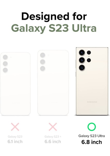 Samsung Galaxy S23 Ultra Uyumlu Şeffaf Sararmaz Kılıf Parlak Kamera Çevresi Korumalı fırsatları