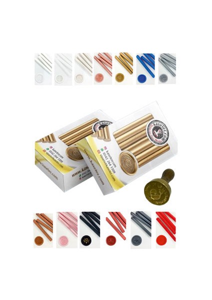 Kaşeler Davetiye Mühür Mumu Beyaz 11X110MM 12 Adet Çubuk fiyatları