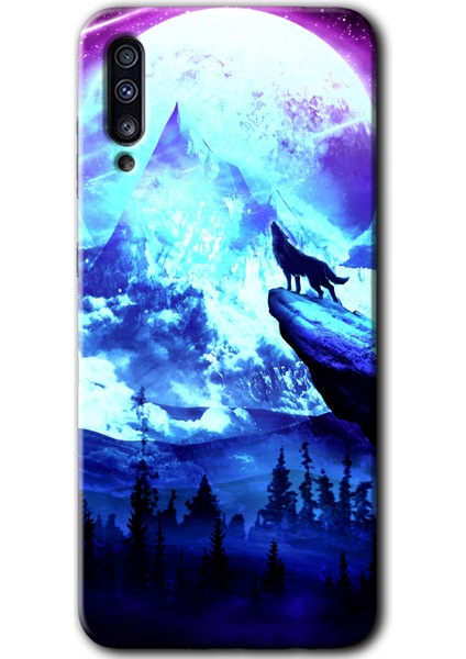 Samsung Galaxy A70 Kılıf Baskılı Kapak - Mega Kurt +Tam Ekran Koruyucu