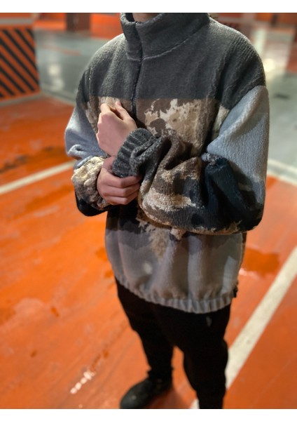 Oversize Yorgan Peluş Sweatshirt modelleri