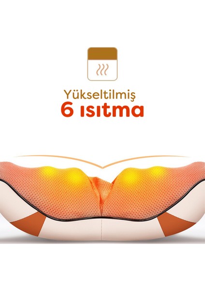 Shiatsu Isı Destekli Boyun ve Sırt 3D Masaj Aleti